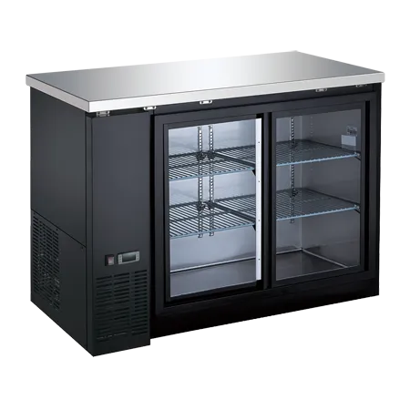 48" Back Bar Sliding Glass Door Coolers