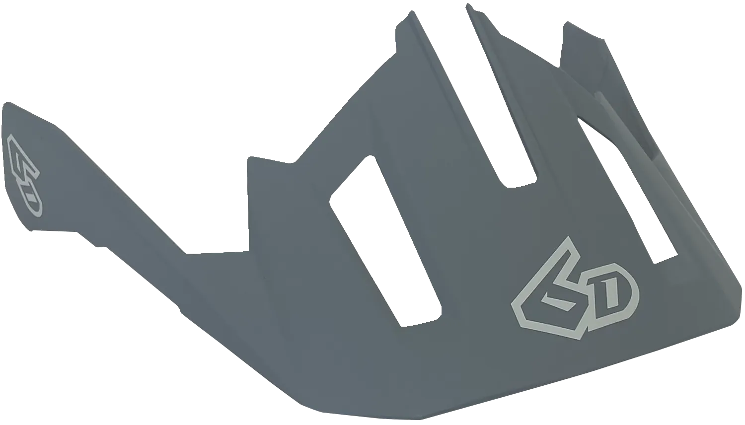 6D ATB-2T Visor - Ascent - Gray - M/2XL 77-0123