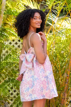 April Showers Multi Jacquard Printed Mini Dress