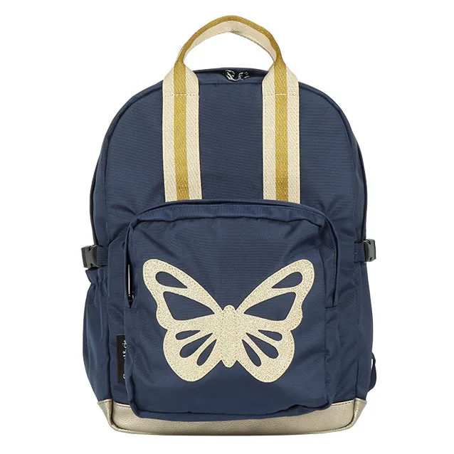 CARAMEL & CIE. Medium Backpack - Blue Butterfly