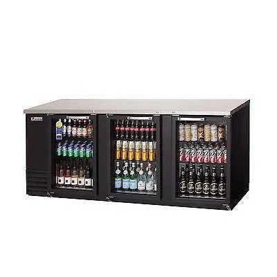Everest EBB90G 90" Back Bar Cooler w/ Glass Door