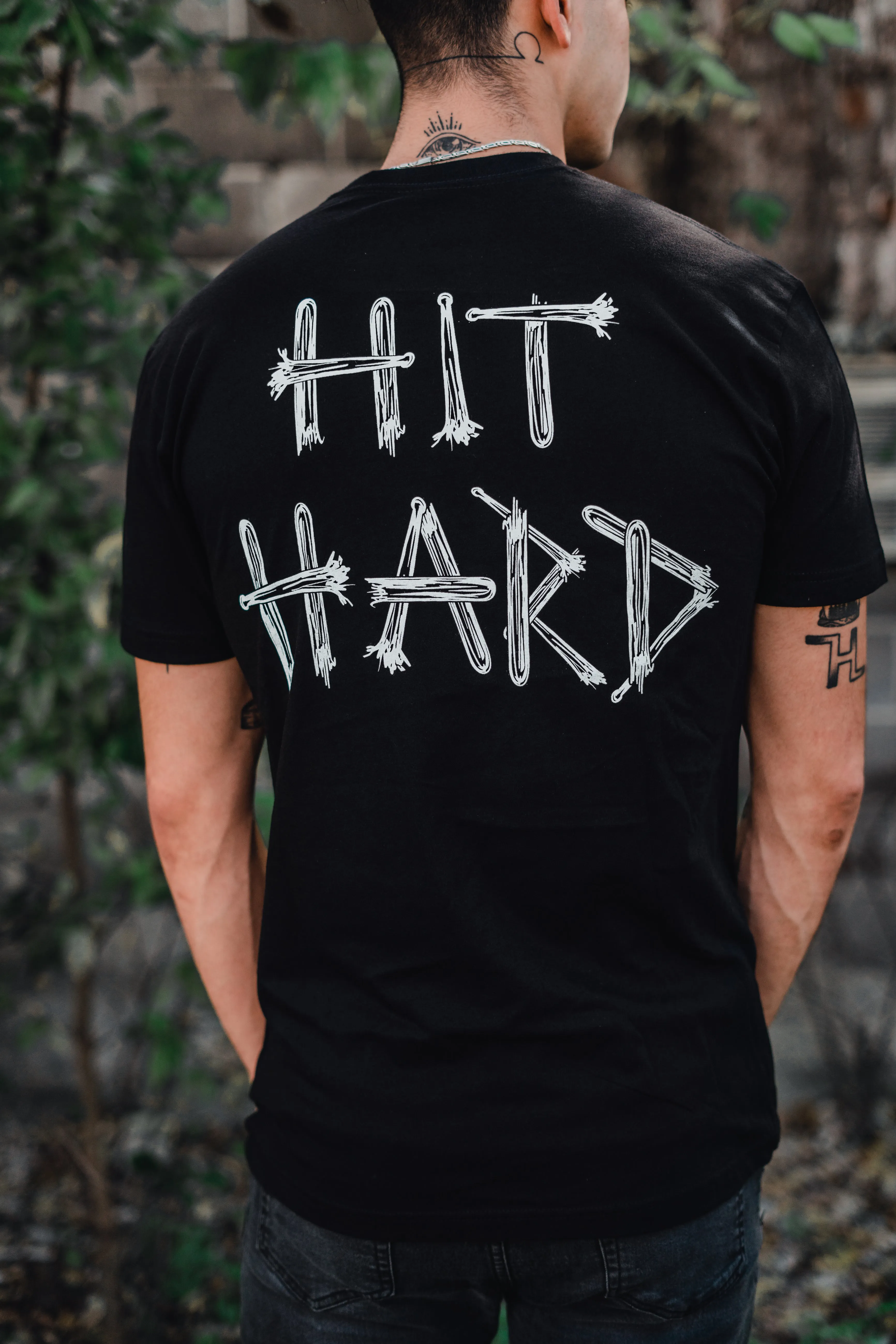HIT HARD STICKS TEE
