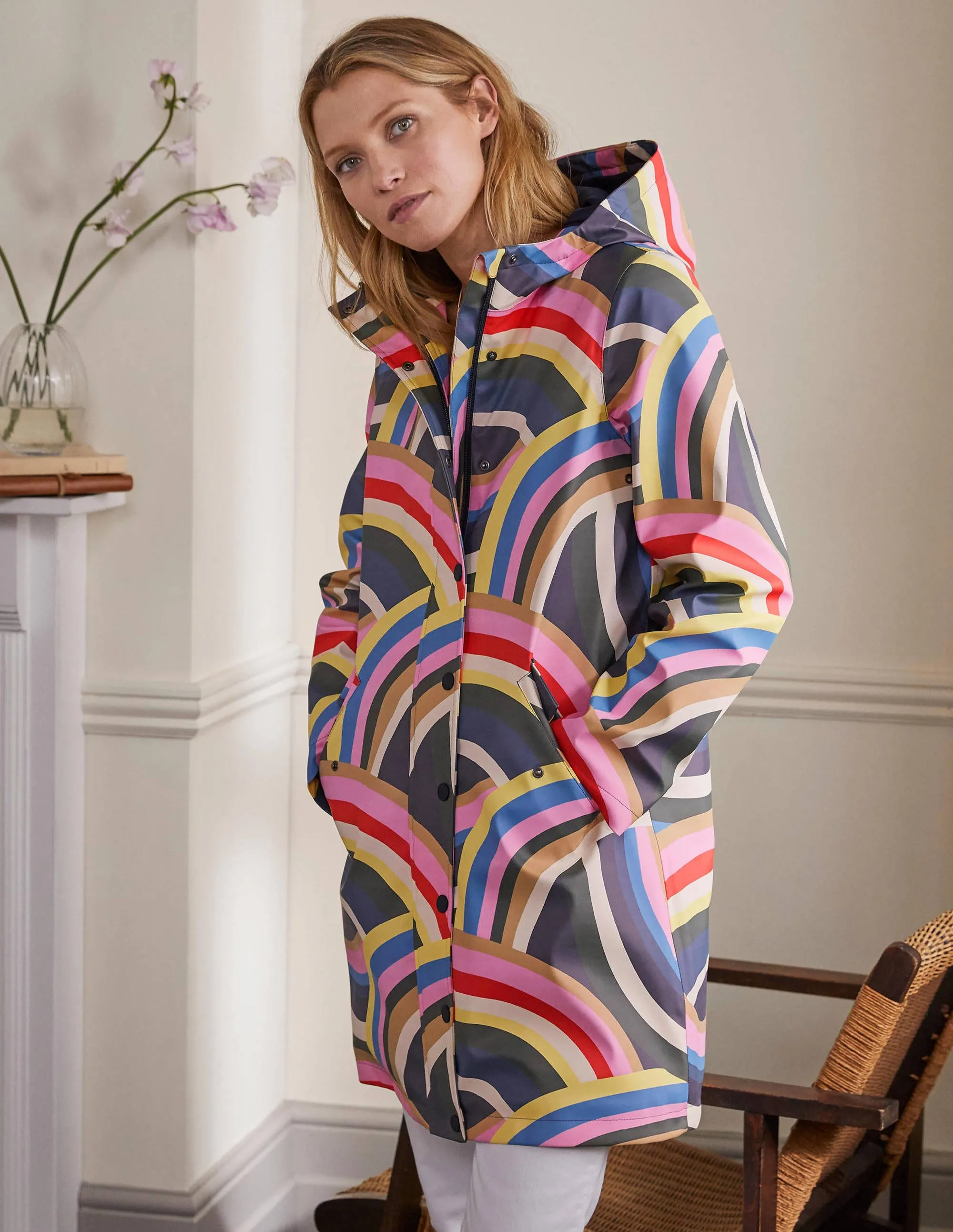 Morris Waterproof Mac-Navy, Midnight, Abstract Rbow